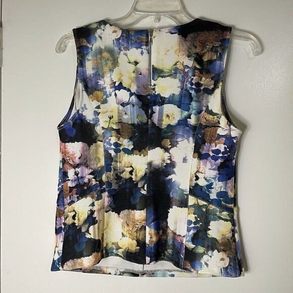 Robert rodriguez floral sleeveless blouse top - Picture 3 of 5